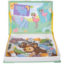 Монтесори Магнитна игра-Животни от джунглата,47 ел