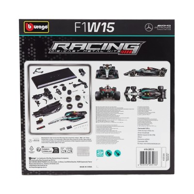 Метален автомобил за сглобяване BURAGO - 1/24 - MERCEDES GP F1 W15 EQ PERFORMANCE TEAM - LEWIS HAMILTON 2