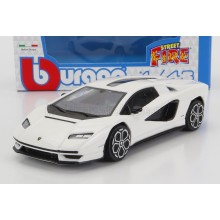 Метален автомобил BURAGO - 1/43 - LAMBORGHINI COUNTACH LP 800-4 2021,бял