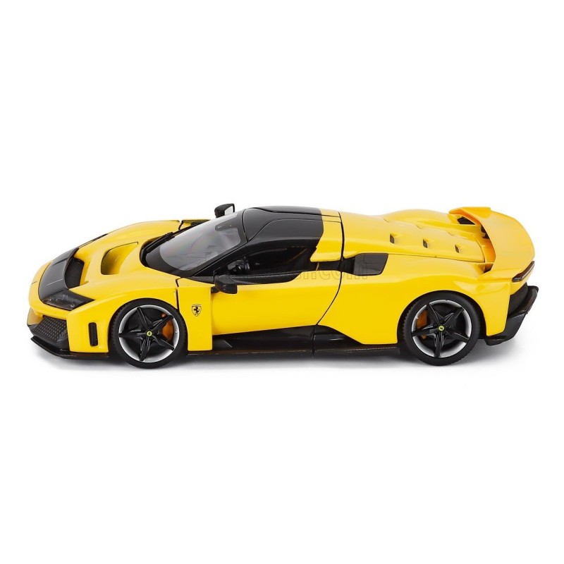 Метален автомобил BURAGO - 1/24 - FERRARI F80, жълт