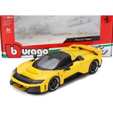Метален автомобил BURAGO - 1/24 - FERRARI F80, жълт