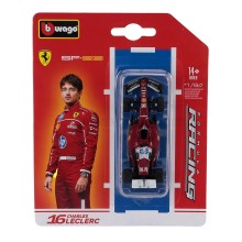 Метален автомобил BURAGO - 1/64 - F1 SF-25 TEAM SCUDERIA FERRARI HP N 16 SEASON 2025 CHARLES LECLERC