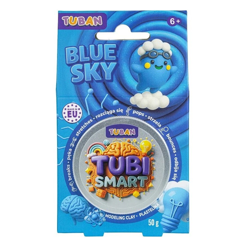 TUBI Smart сензорна маса за моделиране, синя,50 гр.