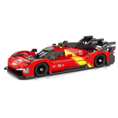 Конструктор REOBRIX FERRARI 499 HYPER CAR, червена, 1370 ел.