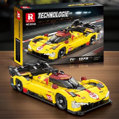 Конструктор REOBRIX FERRARI 499 HYPER CAR, жълта, 1370 ел. 2