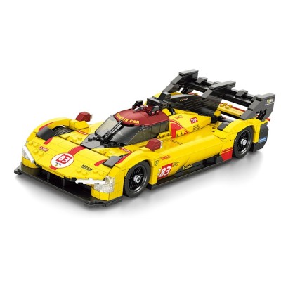 Конструктор REOBRIX FERRARI 499 HYPER CAR, жълта, 1370 ел.