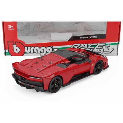Метален автомобил BURAGO - 1/24 - FERRARI F80 BLACK WHEELS,RED BODY 2