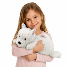 Кученце Уест хайленд,бяло, висококачествен плюш,40см