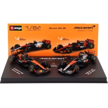 Метален автомобил BURAGO - 1/64 - McLAREN SET F1 MCL39 TEAM McLAREN