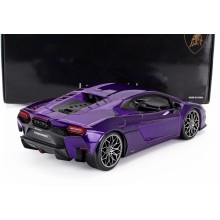 Метален автомобил BURAGO - 1/18 - LAMBORGHINI TEMERARIO purple